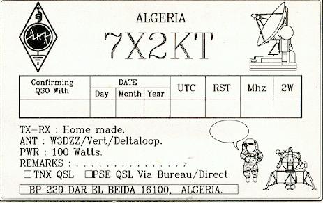 7X2KT QSL Card